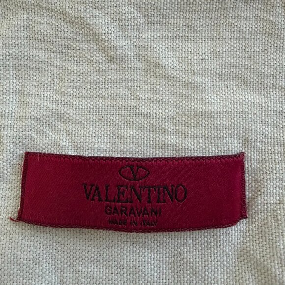 Authentic Valentino Garavani Natural Cotton Canvas Logo Dust Bag | New - Picture 3 of 5